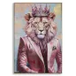 OBRAZ NA PŁÓTNIE KING -A- W RAMIE 82X4,5X122 cm